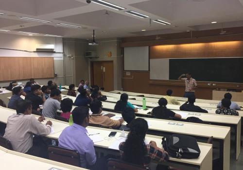 Prof. Patwari answering questions